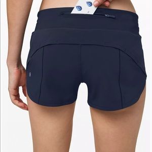 Navy Lululemon Speed Up Lined Short 2.5" | Great Condition